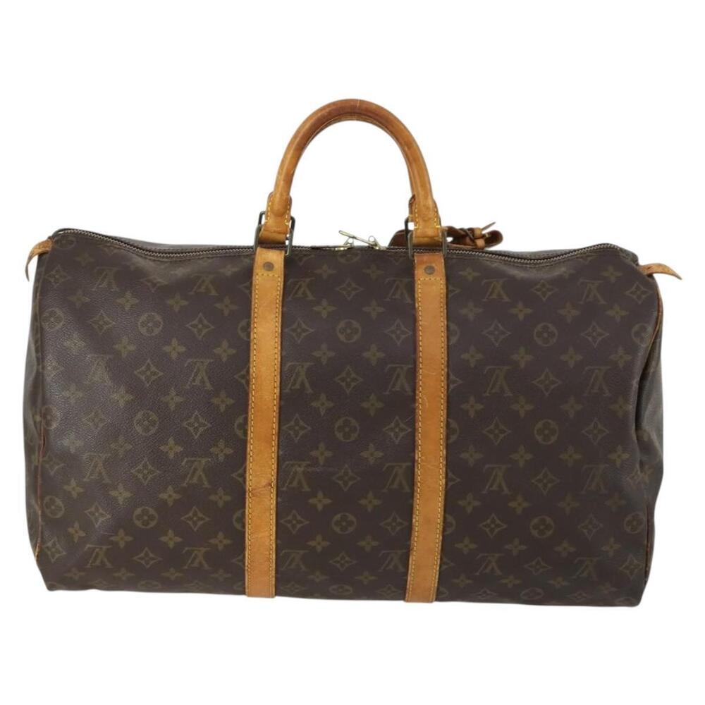LOUIS VUITTON Monogram Keepall 50 Boston Bag M41426 LV Auth 161021 - Picture 2 of 16